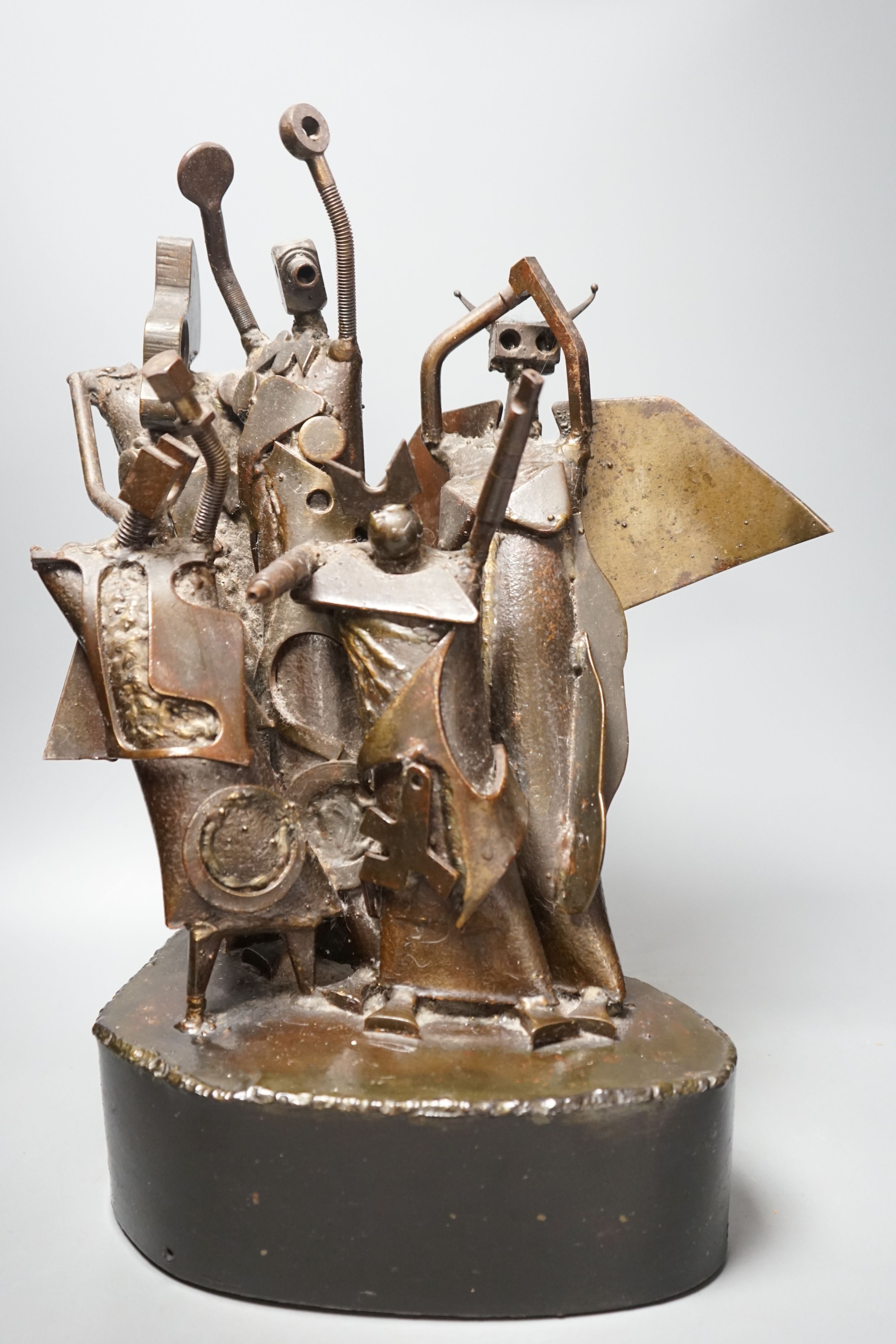 A contemporary bronze sculpture, inspired by Robert Klippel, 47cm